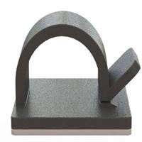 EK.07.1007 YAPIŞKANLI KLİPS 25X25 SİYAH 1